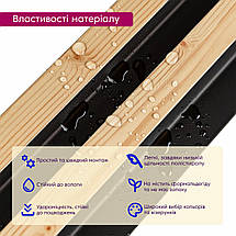 Рейка декоративна PS сосна з графітом 2900х120х20мм SW-00002146, фото 5