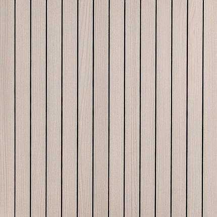 Покриття вінілове самоклеюче 3D рейки 600х600х2,8мм Ясен кремовий SW-00002199, фото 1