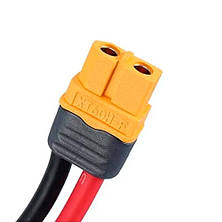 Кабель силовий Amass XT60 22см 12AWG 60А, мама, фото 4