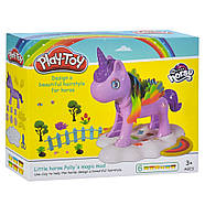 Дитячий набір пластиліну "Єдиноріг" MK 4989 серії "My little horse" 6 баночок пластиліну, фото 2