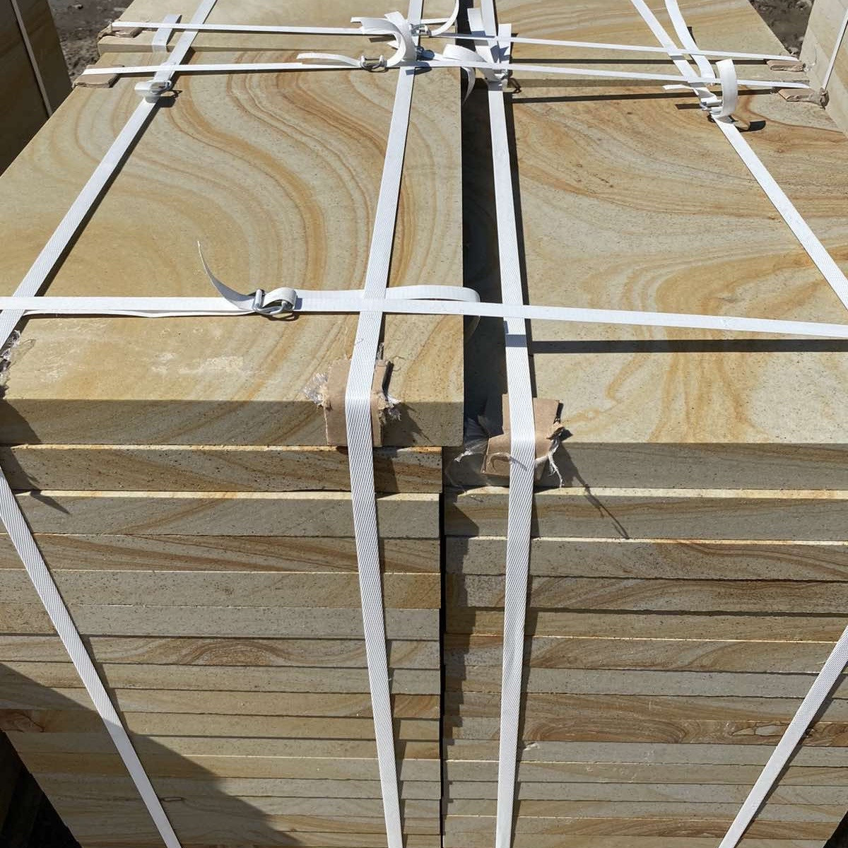 Плитка з каменю піщаник / тротуарна плитка / бруівка / плити для покрокових доріжок, фото 1