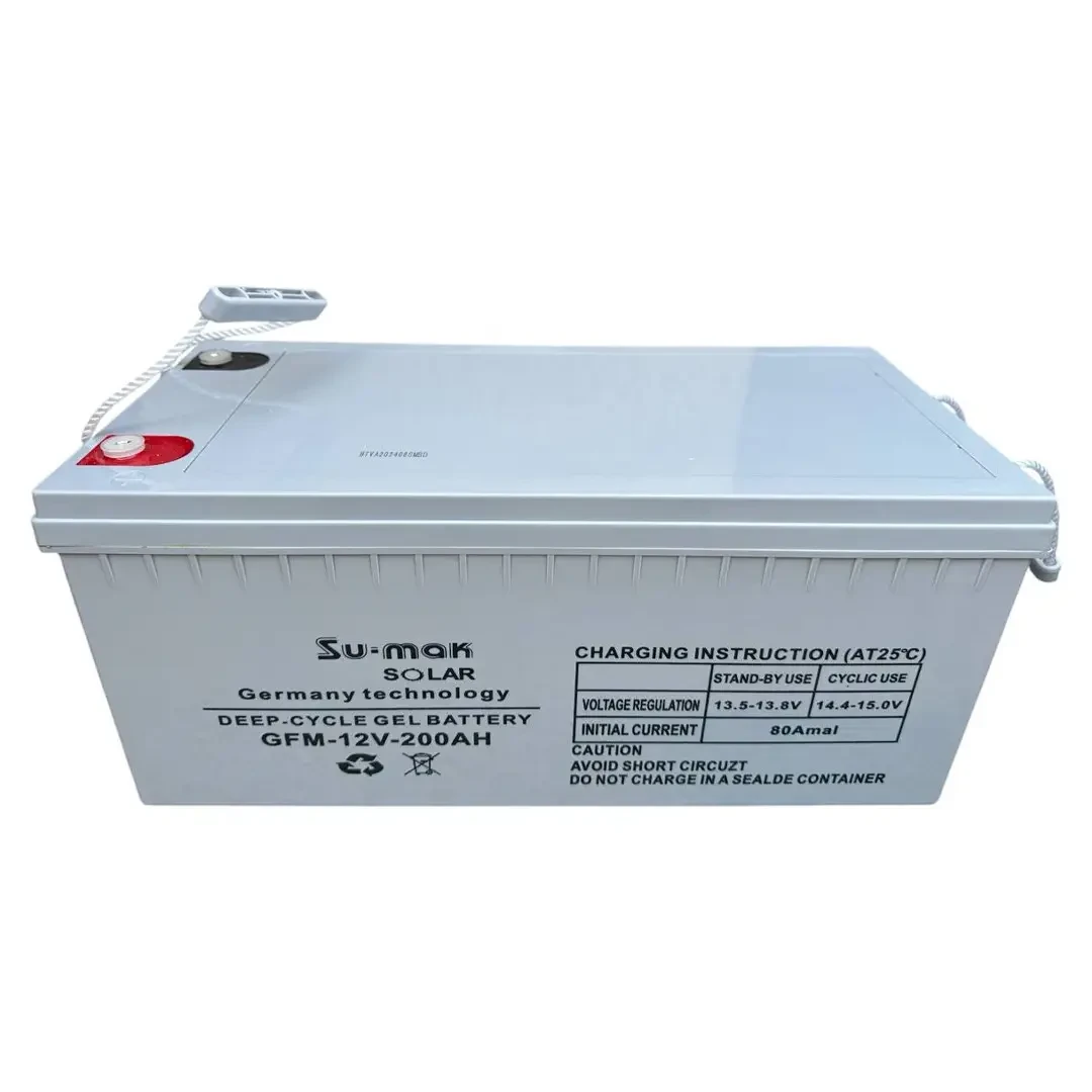 Гелевий акумулятор Su-Mak Solar 12 V на 200 Ah Гелевий акумулятор резервного живлення