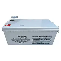 Гелевий акумулятор Su-Mak Solar 12 V на 200 Ah Гелевий акумулятор резервного живлення