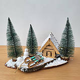 Новорічний декор Сніжна зимова Композиція Новорічна на стіл, подарунок на Новий рік, Миколая, фото 2