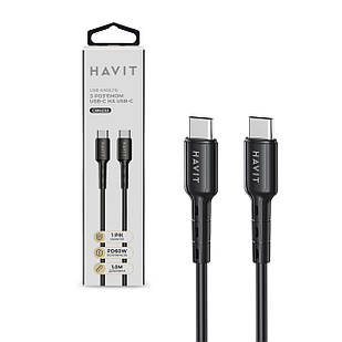 Кабель Type-C to Type-C Havit HV-CB6235 PD60W 3A 1м 27599