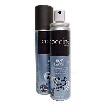 Реноватор Темно-сірий для замші нубуку Кочині Польща COCCINE NANO RAVVIVANT 75мл, фото 1