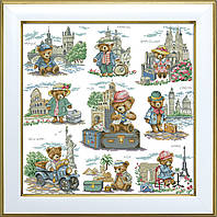"Подорож. Карта бажань" 38х38 см (набір для вишивання муліне ДМС)