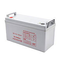 Акумулятор гелевий Solarium 100 Ah 12 V для джерел безперебійного живлення, вага 30 кг!