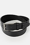 Класичний чоловічий шкіряний ремінь Rivers 14 чорний 135 см, фото 3