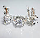 Срібний комплект з золотими накладками, фото 2