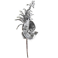 Декоративна гілка "Стальна" 23 см