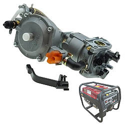 Карбюратор + газовий редуктор для генератора 2-3кВт, 168F/170F / Карбюратор газ/бензин для генератора