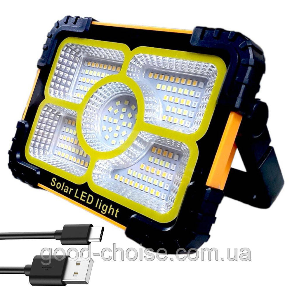Ліхтар акумуляторний 30W, 3600mAh, Working Lamp JN-882 / Прожектор світлодіодний / Лампа на сонячній панелі