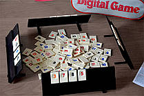 УКРАЇНСЬКОЮ! Настільна гра Руммікуб: Руммі (Rummy / Rummikub Digital Game: Дорожня версія), фото 5