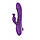 Кролик-вібратор вакуумний з потрійним двигуном, Фіолетовий, фото 3
