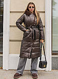 Жіноче зимове стьобане пальто ПВ-331, розміри 42-56, фото 4