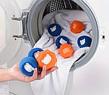 М'ячики для прання білизни, набір спонж м'ячиків для прання, губки для очищення тканин Fresh 6 шт, фото 2