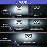 IOTSES 【4 шт.】 Сонячні охоронні світильники на відкритому повітрі, модернізовані 100 світлодіодів 270° ширококутні 3 режими, фото 7