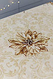 Скатертина на Новорічний стіл 135х140 см. гобеленова з люрексом, фото 4