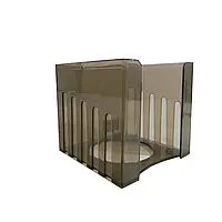 Бокс для паперу (85х85х80 пластиковий димчастий)