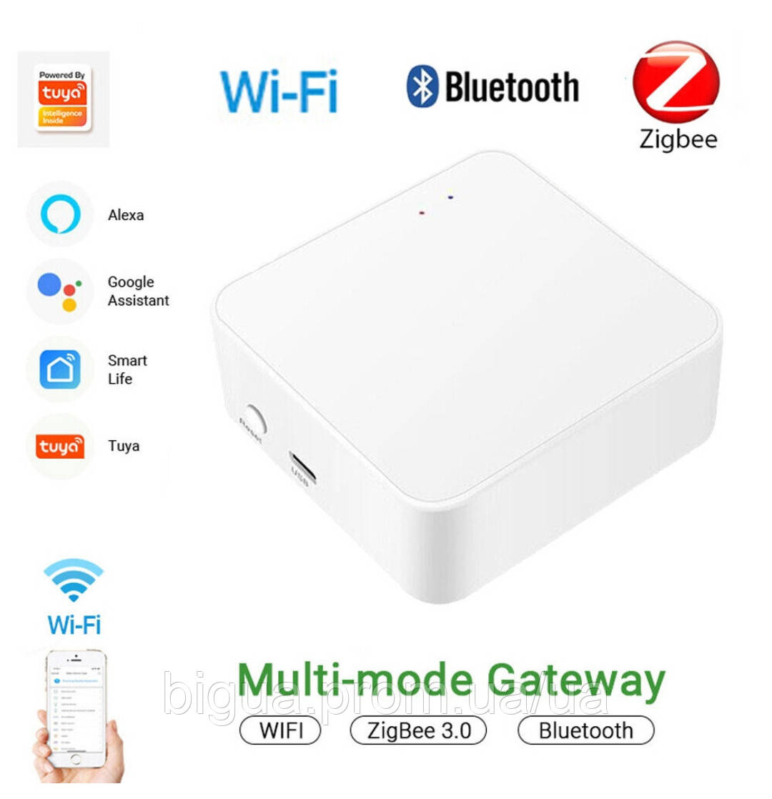 Бездротовий Tuya Multi-Mode Gateway, Zigbee шлюз, Hub,для підключення ...