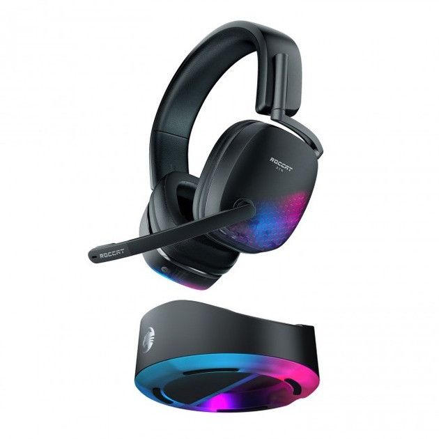 Ігрові навушники Roccat SYN Max Air Black ROC-14-155-02 преміальні ігрові навушники з підтримкою 3D-звуку