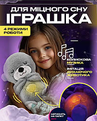 М'яка іграшка-нічник Повітропроникна видра