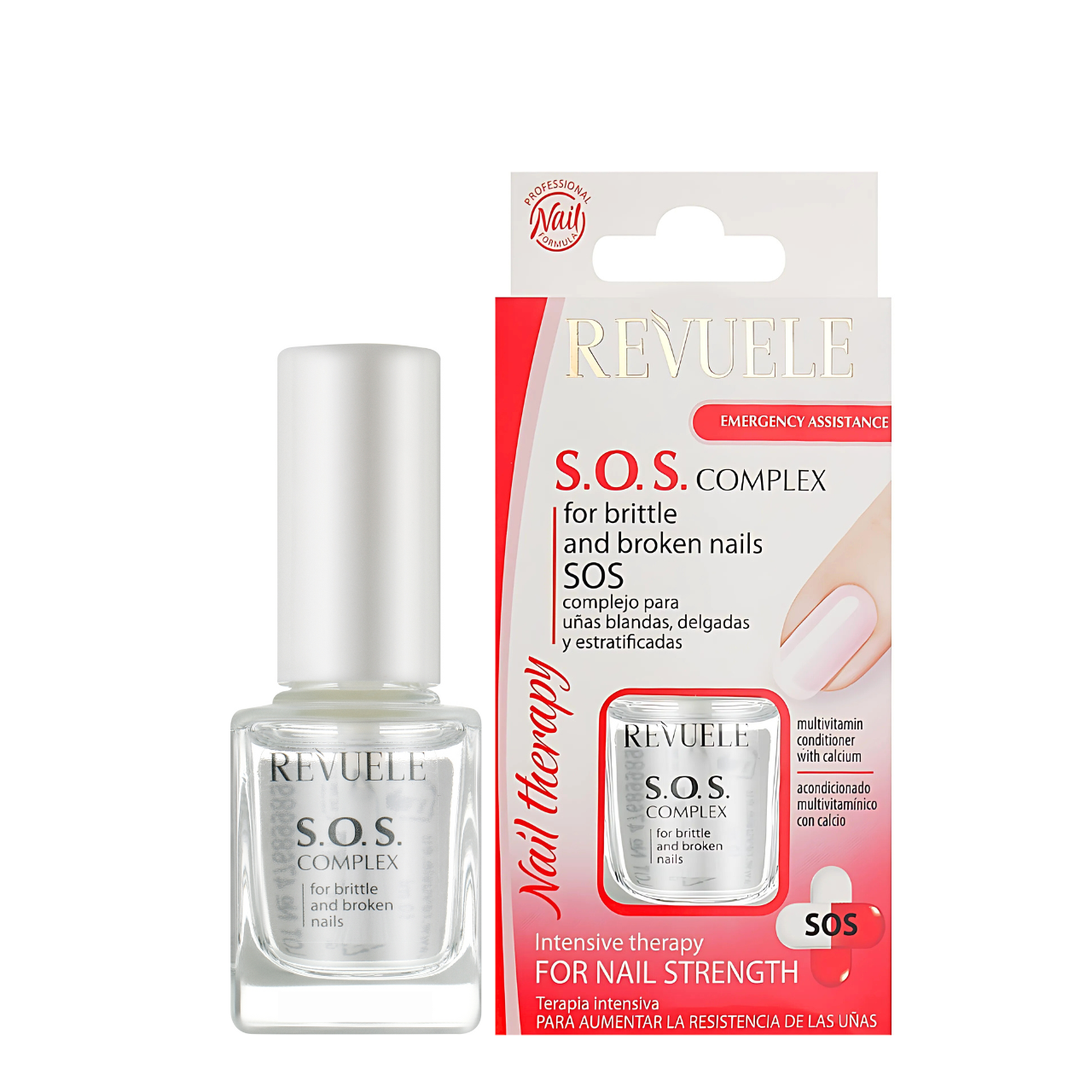 SOS-комплекс для ламких та нерівних нігтів Revuele Nail Therapy, 10 мл