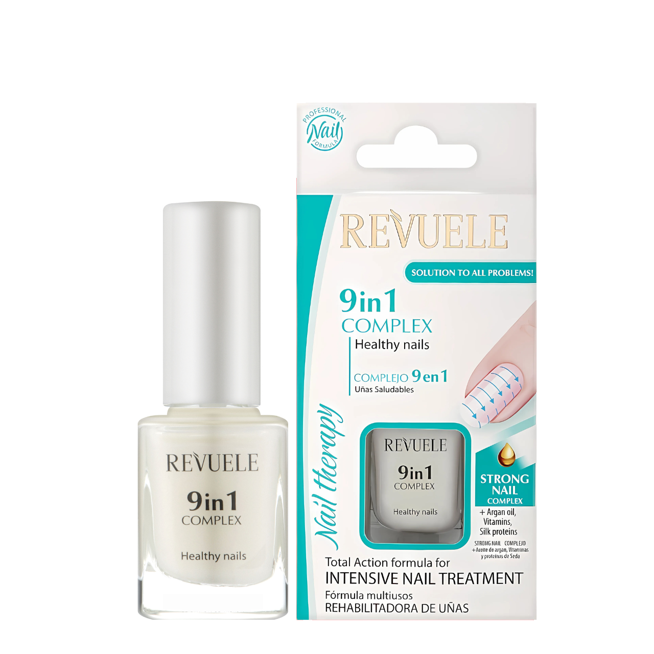 Комплекс 9 в 1 для нігтів "Здоров'я нігтів" Revuele Nail Therapy, 10 мл
