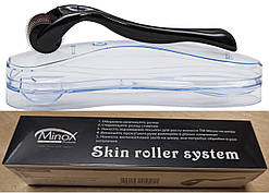 Гаджет мезоролер 1.5 мм для стимуляції шкіри голови та бороди, для росту волосся в скляному футлярі Minox