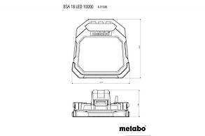 Акумуляторний прожектор Metabo BSA 18 LED 10000 601506850, фото 2