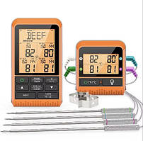 Чотириканальний термометр ThermoPro TP829C (-10 °C до +300 °C) з таймером. Дистанція до 300 метрів