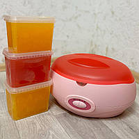 Парафінова ванна (парафінотопка) SM 507 (Рожева) + парафін 3000 мл