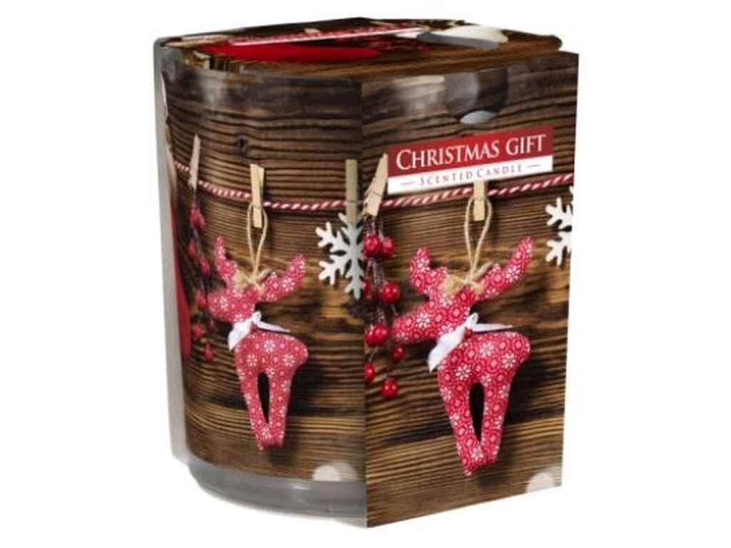 Свічка ароматизована у склі SN 72S Christmas Gift ТМ BISPOL FG