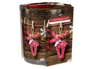 Свічка ароматизована у склі SN 72S Christmas Gift ТМ BISPOL BP