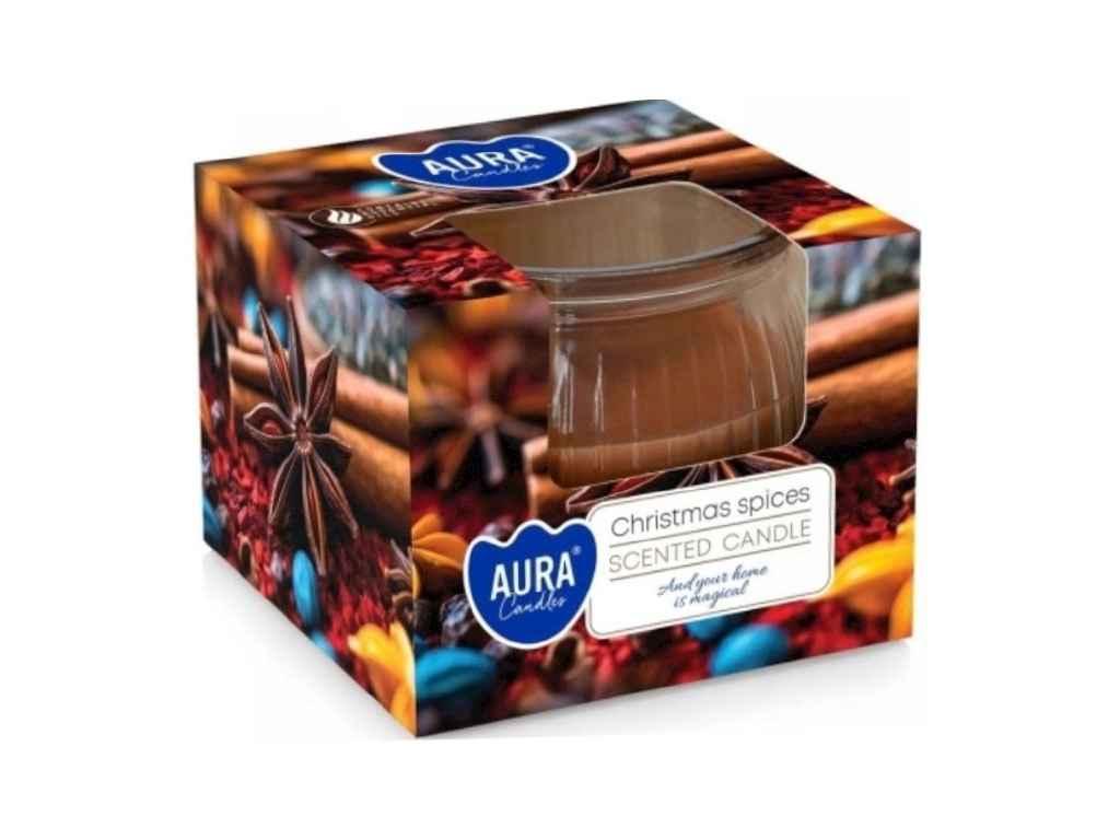 Свічка ароматизована у склі SN 69 Christmas spices ТМ BISPOL BP