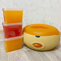 Парафінова ванна (парафінотопка) SM 507 (Помаранчева) + парафін 3000 мл