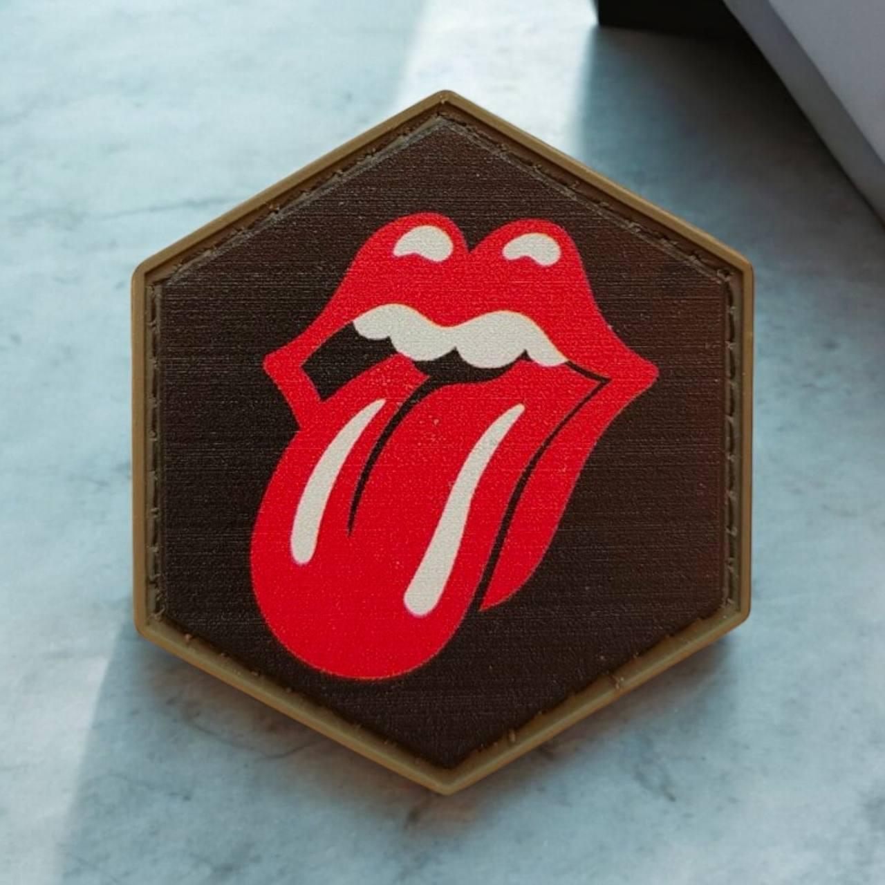 Шеврон ролінг стоунз — мова на липучці пвх