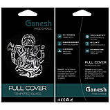 Захисне скло Ganesh (Full Cover) для Apple iPhone 14 Pro (6.1") Чорний, фото 4