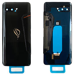 Задня кришка Asus ROG Phone 2 ZS660KL (чорна, Glossy Black Оригінал зі склом камери)