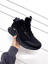 Зимові Чоловічі Кросівки Reebok Zig Kinetica Fur Waterproof Black / Рибок Зіг Кінетика Вотерпруф Чорні (Хутро), фото 3