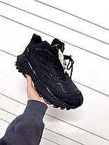 Зимові Чоловічі Кросівки Reebok Zig Kinetica 2.5 Edge High / Рибок Зіг Кінетика 2.5 Високі Чорні з Сірим Хутро, фото 6