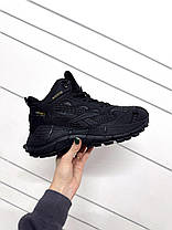 Зимові Чоловічі Кросівки Reebok Zig Kinetica 2.5 Edge High / Рибок Зіг Кінетика 2.5 Високі Чорні з Сірим Хутро, фото 4