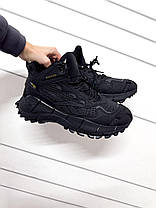 Зимові Чоловічі Кросівки Reebok Zig Kinetica 2.5 Edge High / Рибок Зіг Кінетика 2.5 Високі Чорні з Сірим Хутро, фото 5