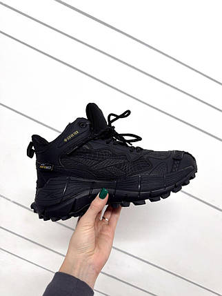 Зимові Чоловічі Кросівки Reebok Zig Kinetica 2.5 Edge High / Рибок Зіг Кінетика 2.5 Едж Високі Чорні (Хутро), фото 1