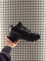 Зимові Чоловічі Кросівки Reebok Zig Kinetica 2.5 Edge High / Рибок Зіг Кінетика 2.5 Високі Чорні з Сірим Хутро, фото 4