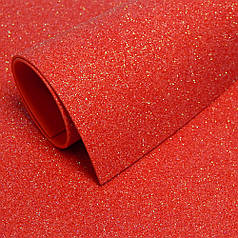 Фоаміран з глітером "хамелеон" АБ, 20х30 см, червоний