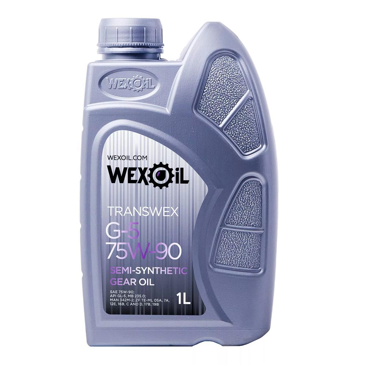 Олива трансмісійна Wexoil Transwex G-5 80W-90 у каністрі, 1 л, фото 1