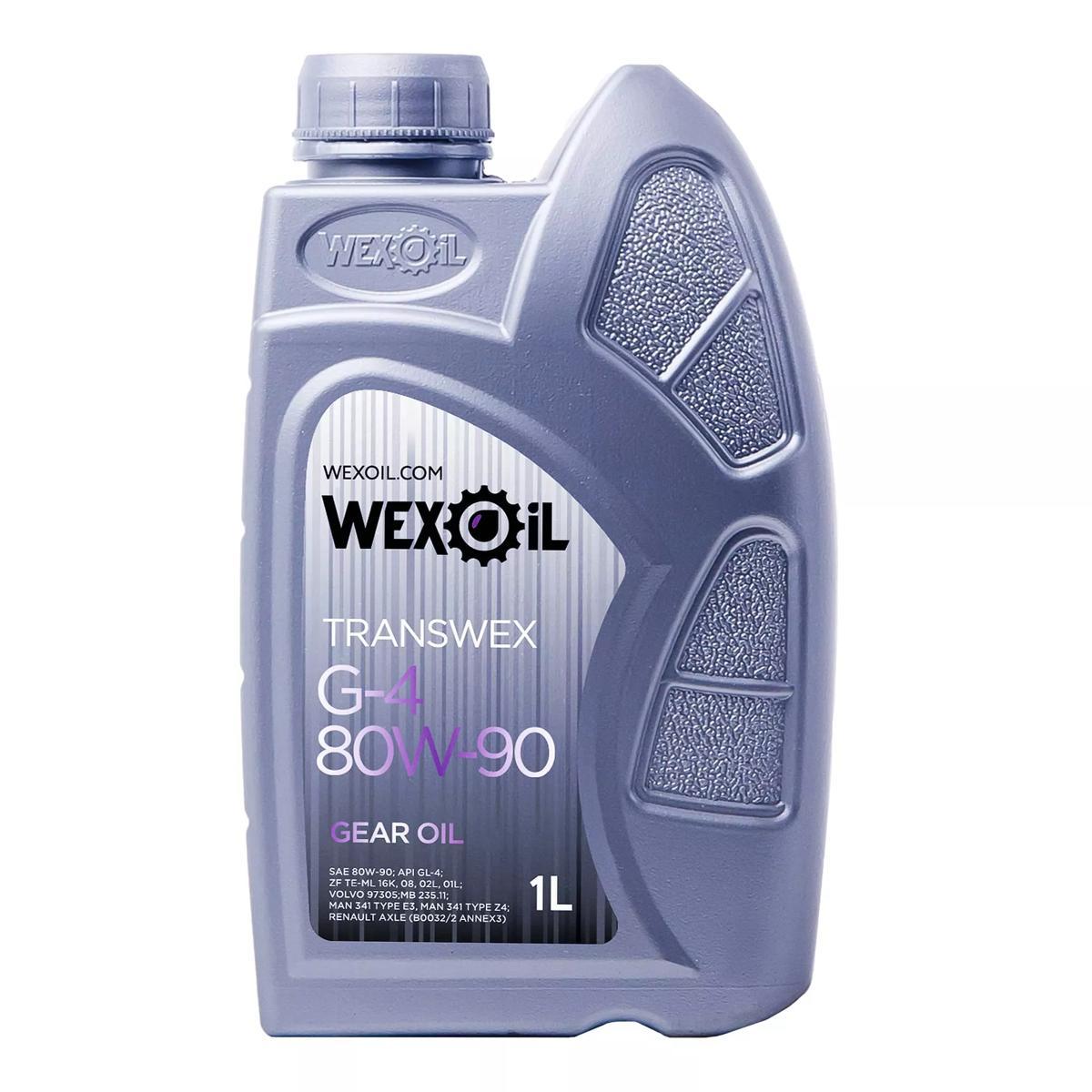 Олива трансмісійна Wexoil Transwex G-4 80W-90 у каністрі, 1 л, фото 1