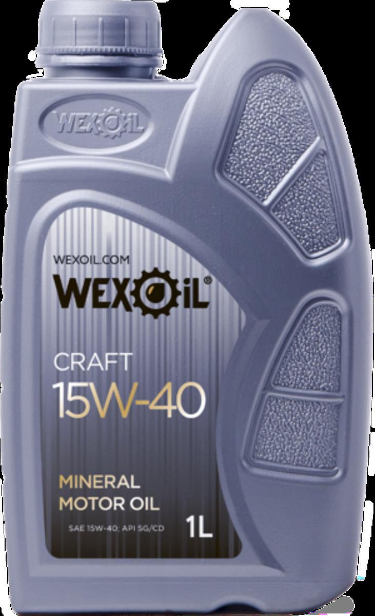 Олива моторна Wexoil Craft 15W-40 у каністрі, 1 л, фото 1